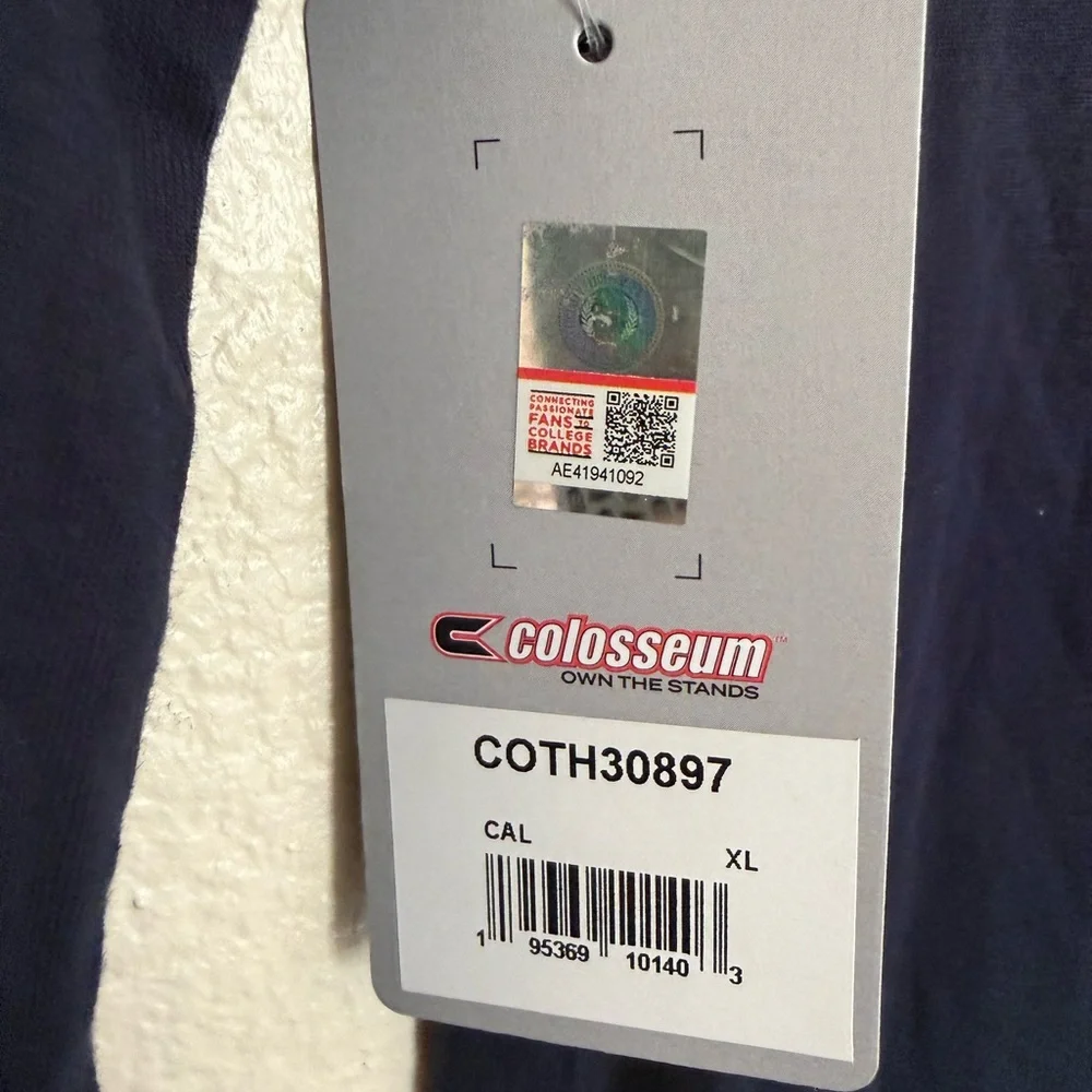 NWT Colosseum Women's  CALINFORNIA GOLDEN BEARS OFFICIAL Thin navy hoodie. - Picture 7 of 7